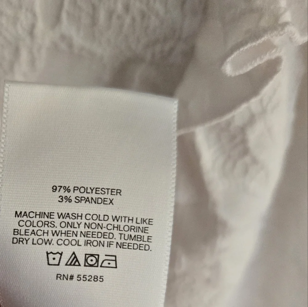 EXPRESS Puff Sleeved BabyDoll Blouse White Size M Used - Picture 5 of 6